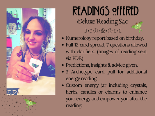 Deluxe Virtual Tarot Reading: An All Inclusive Spiritual Reading Experience